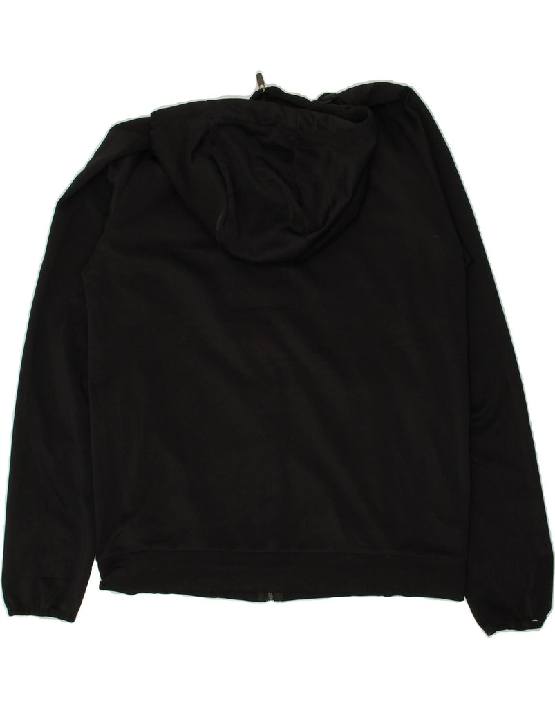 PUMA Mens Graphic Zip Hoodie Sweater Medium Black Polyester | Vintage Puma | Thrift | Second-Hand Puma | Used Clothing | Messina Hembry 