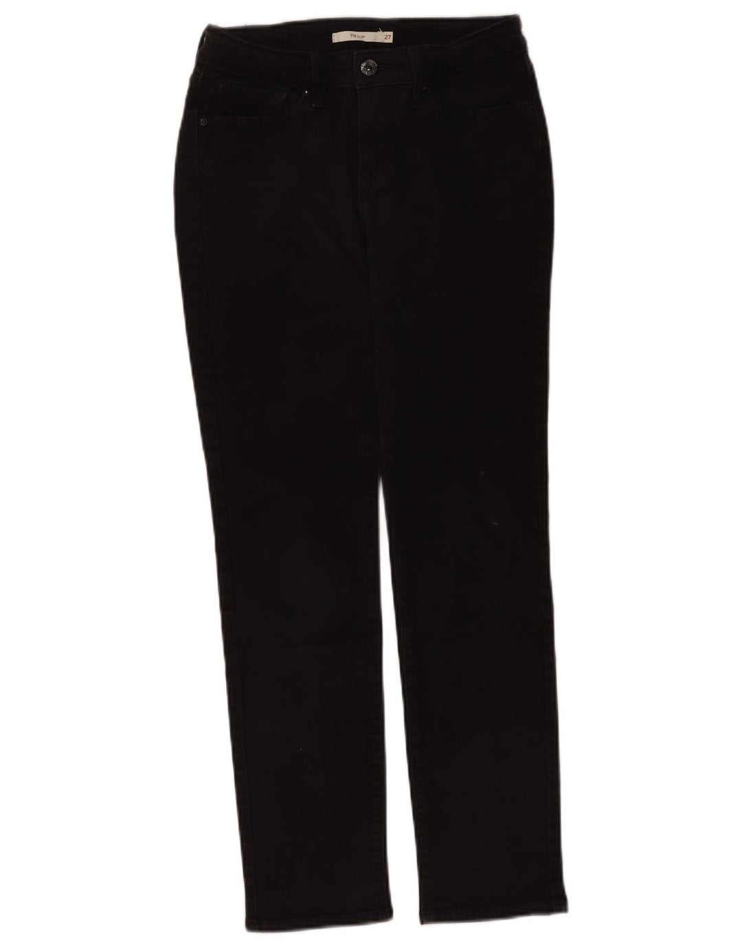 LEVI'S Womens 712 Slim Jeans W27 L28 Black