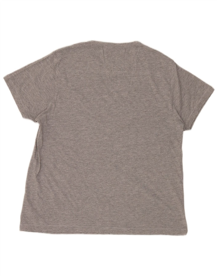 French Connection Mens T-Shirt Top XL Grey Flecked Cotton