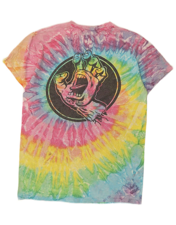 Santa Cruz Mens Graphic T-Shirt Top Small Multicoloured Tie Dye Cotton