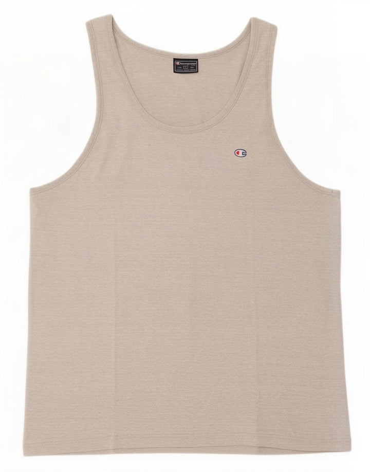 Champion Mens Vest Top Large Grey Flecked