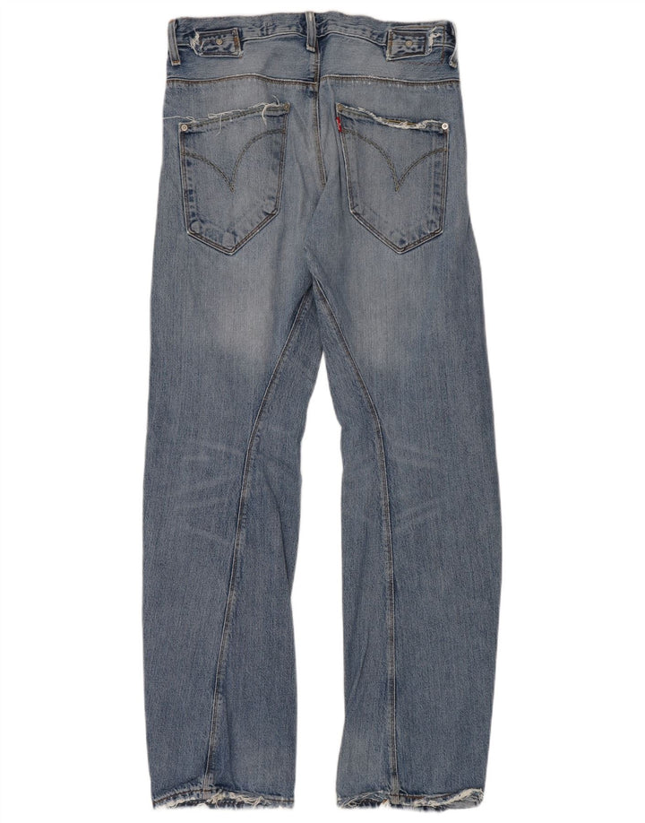 Levi's Mens Distressed Straight Jeans W30 L34 Blue Cotton