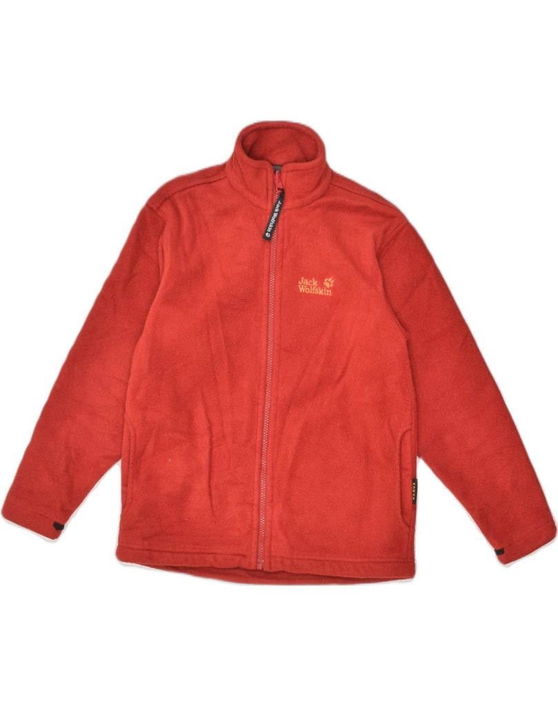 JACK WOLFSKIN Boys Fleece Jacket 9-10 Years Red Polyester | Vintage Jack Wolfskin | Thrift | Second-Hand Jack Wolfskin | Used Clothing | Messina Hembry 