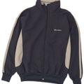 Champion Mens Tracksuit Top Jacket Small Navy Blue Colourblock Polyester