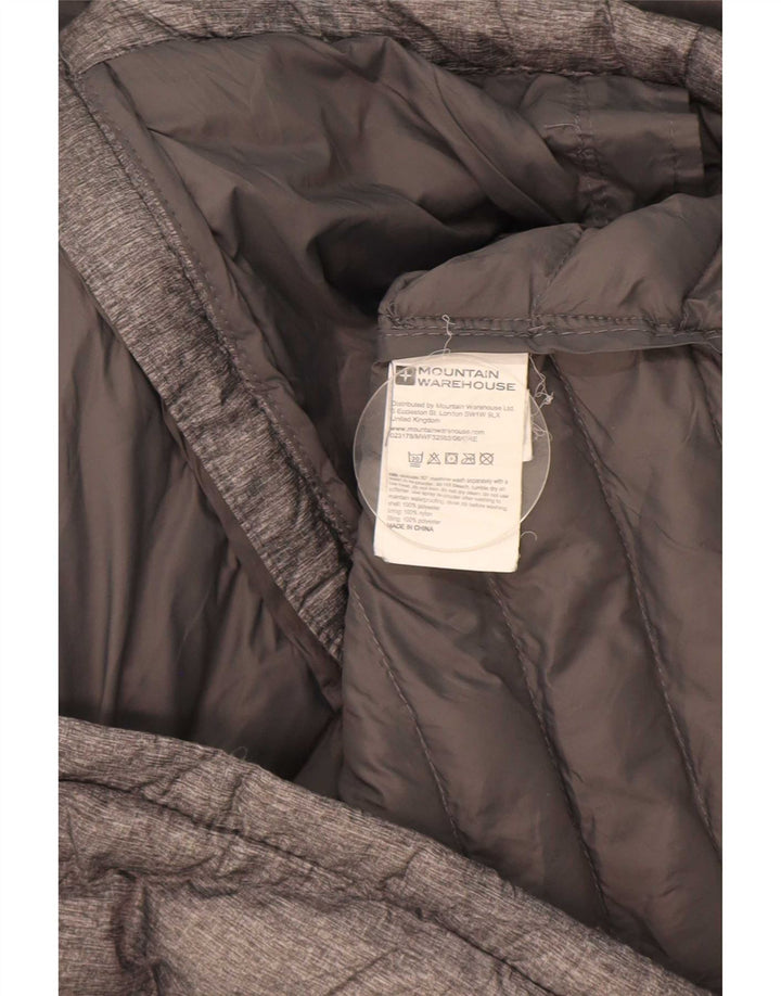 Mountain Warehouse Womens Hooded Padded Jacket UK 14 Large Grey Polyester