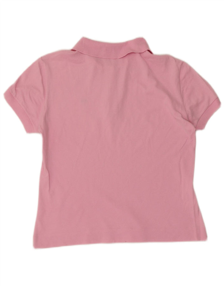 Lacoste Womens Polo Shirt Size 44 Large Pink