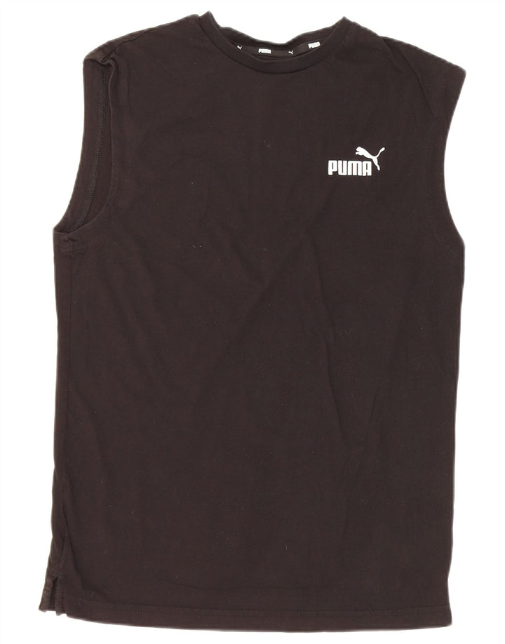 Puma Mens Vest Top Small Black Cotton