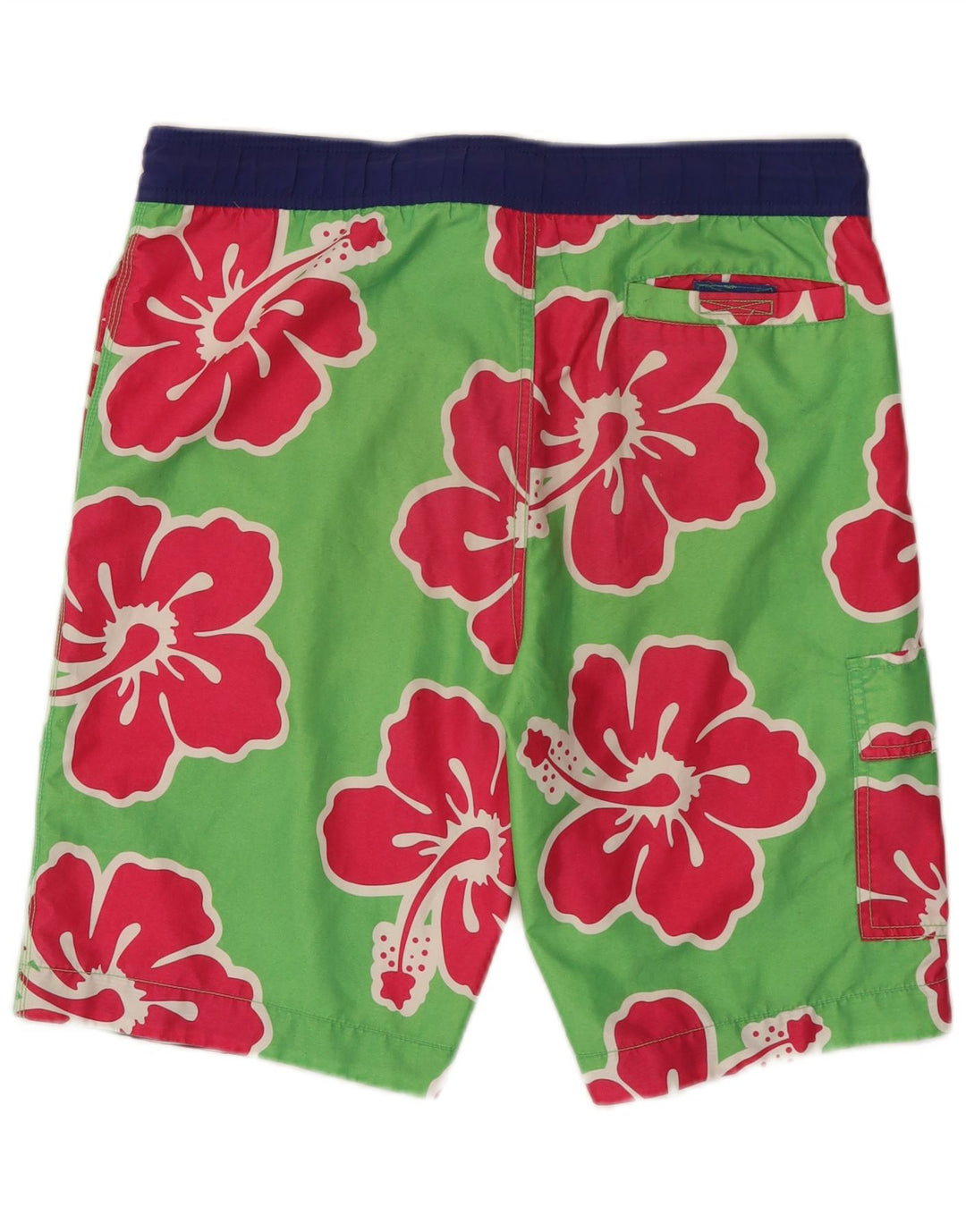 TOMMY HILFIGER Mens Swimming Shorts Small  Green Floral Polyester