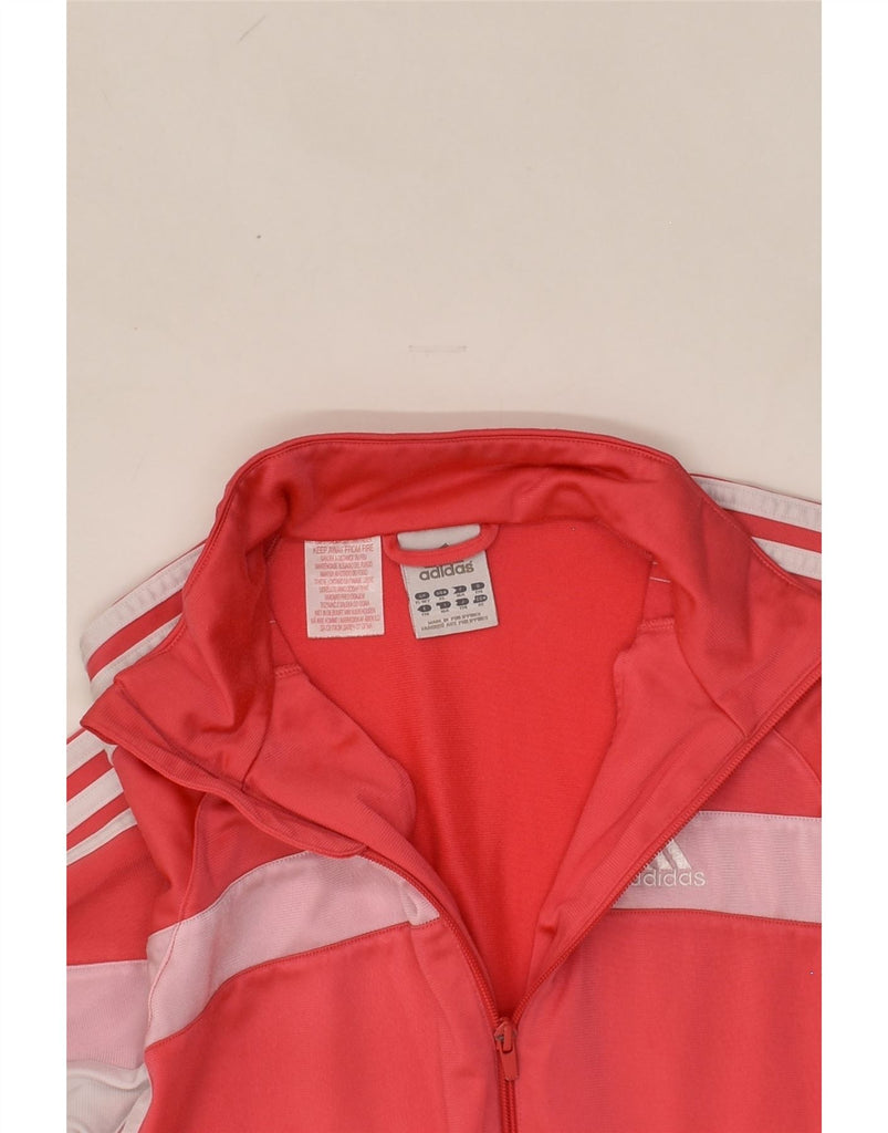 ADIDAS Girls Tracksuit Top Jacket 15-16 Years Pink Colourblock Polyester | Vintage Adidas | Thrift | Second-Hand Adidas | Used Clothing | Messina Hembry 