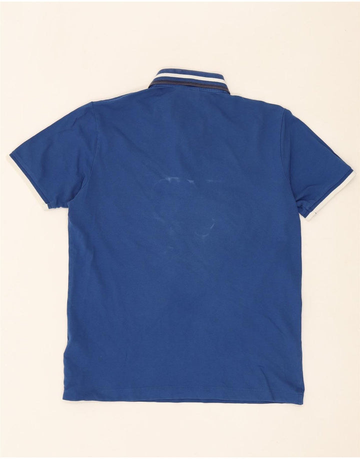 ELLESSE Mens Polo Shirt Medium Blue Cotton Vintage Ellesse and Second-Hand Ellesse from Messina Hembry 