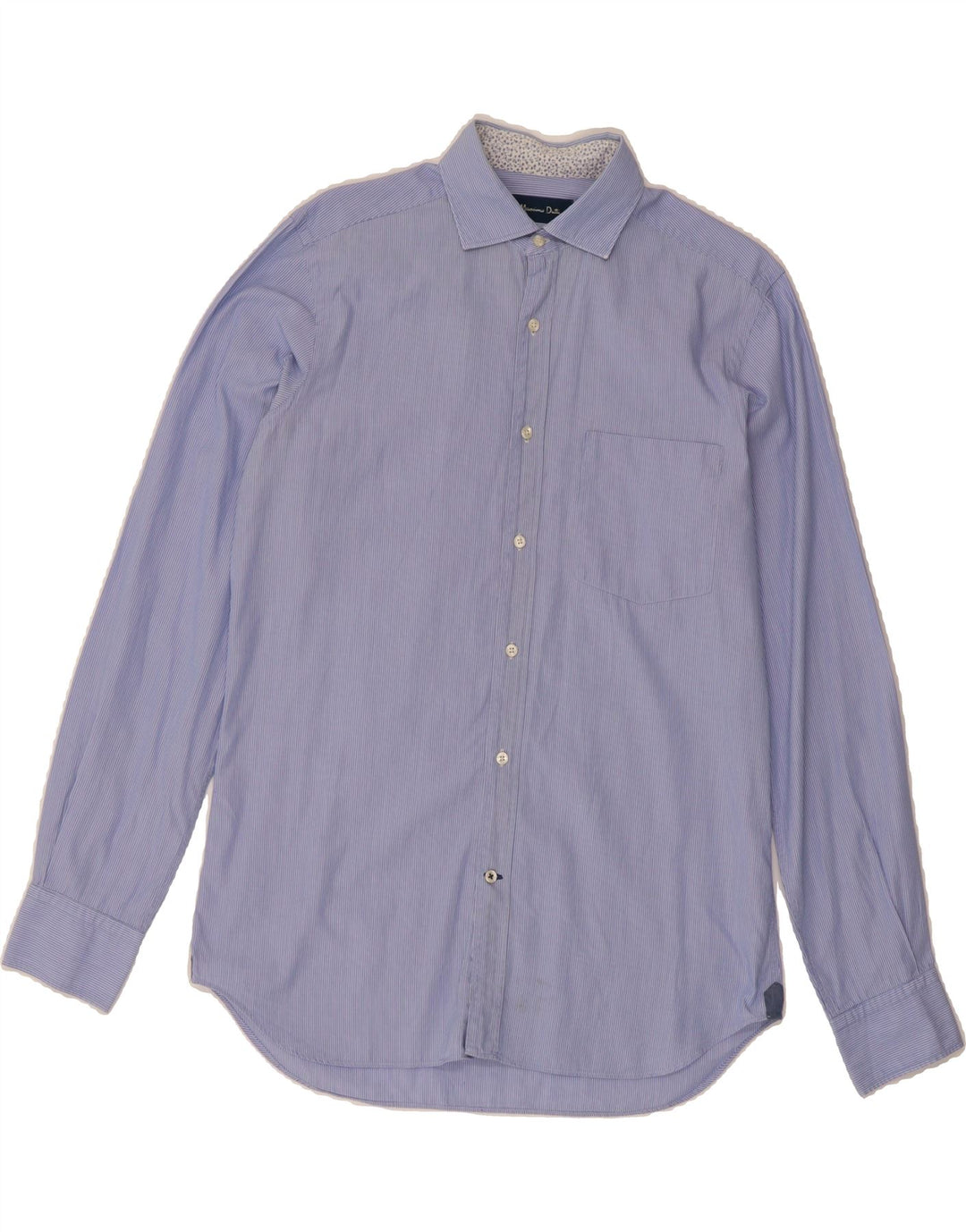MASSIMO DUTTI Mens Slim Fit Shirt Medium Blue Pinstripe Vintage Massimo Dutti and Second-Hand Massimo Dutti from Messina Hembry 