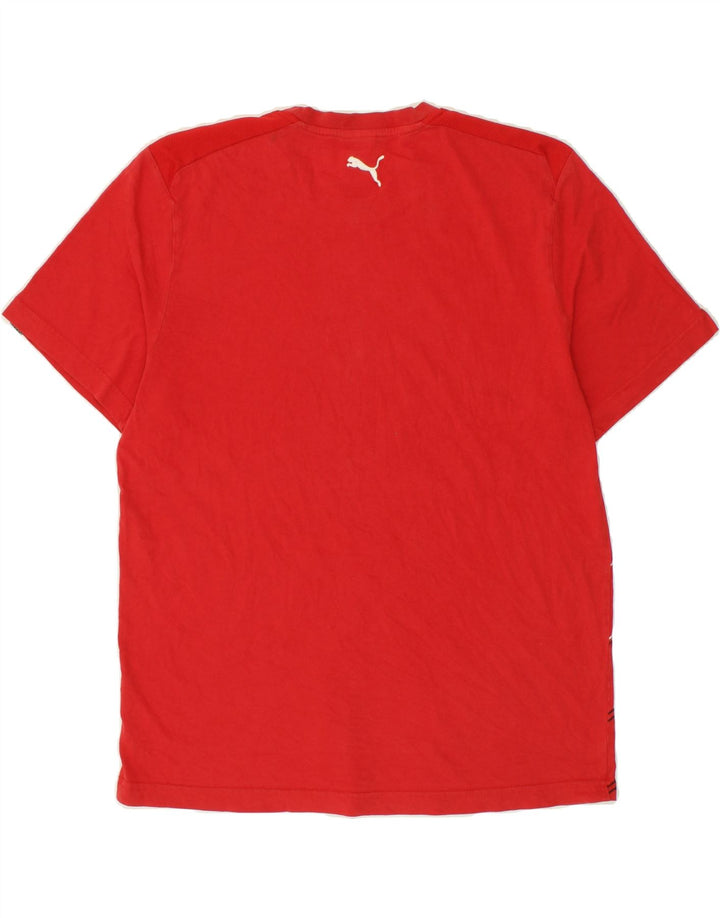 PUMA Mens Graphic T-Shirt Top Large Red Vintage Puma and Second-Hand Puma from Messina Hembry 