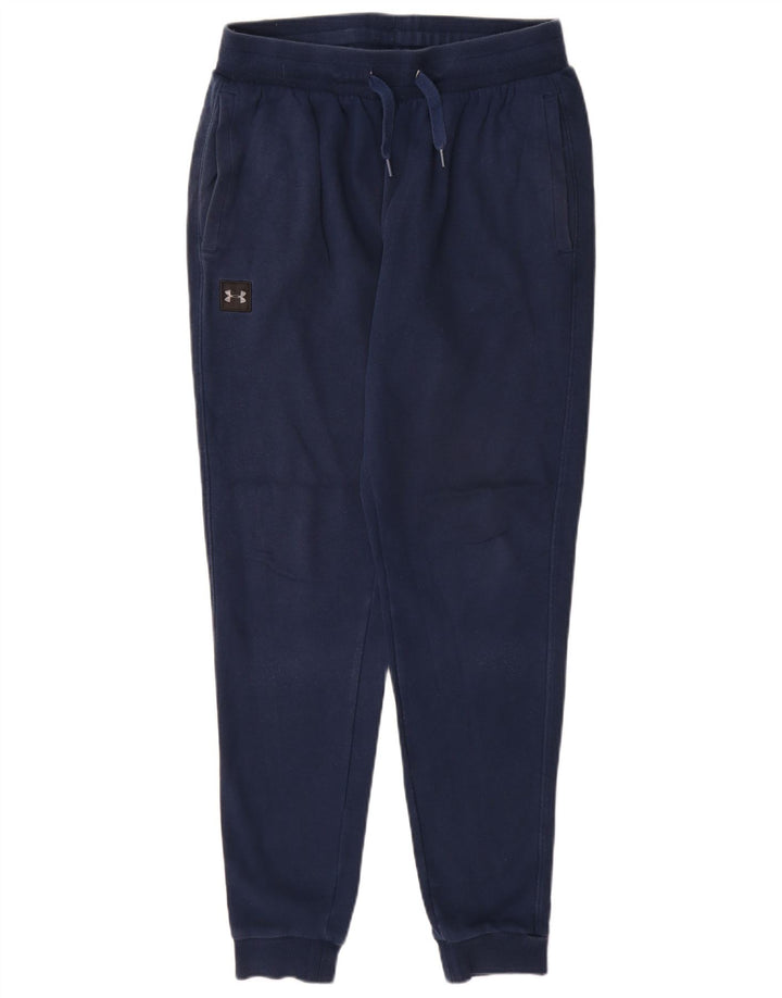 UNDER ARMOUR Womens Tracksuit Trousers Joggers UK 12 Medium Navy Blue