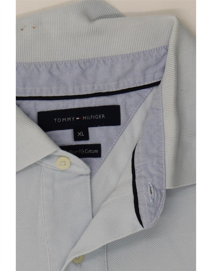 TOMMY HILFIGER Mens Polo Shirt XL Blue Cotton Vintage Tommy Hilfiger and Second-Hand Tommy Hilfiger from Messina Hembry 