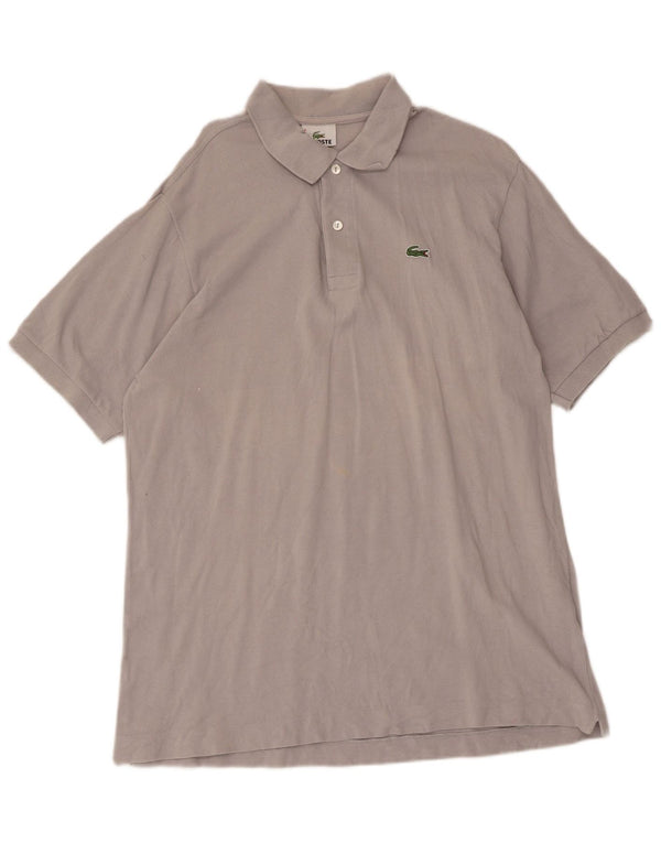 Lacoste Mens Polo Shirt Size 6 XL Grey Cotton