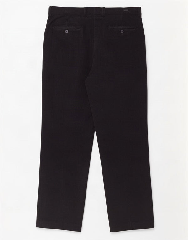 Marks & Spencer Mens Straight Corduroy Trousers W36 L31 Navy Blue Cotton