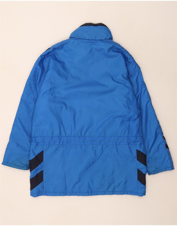 Hummel Mens Loose Fit Graphic Windbreaker Jacket UK 38 Medium Blue