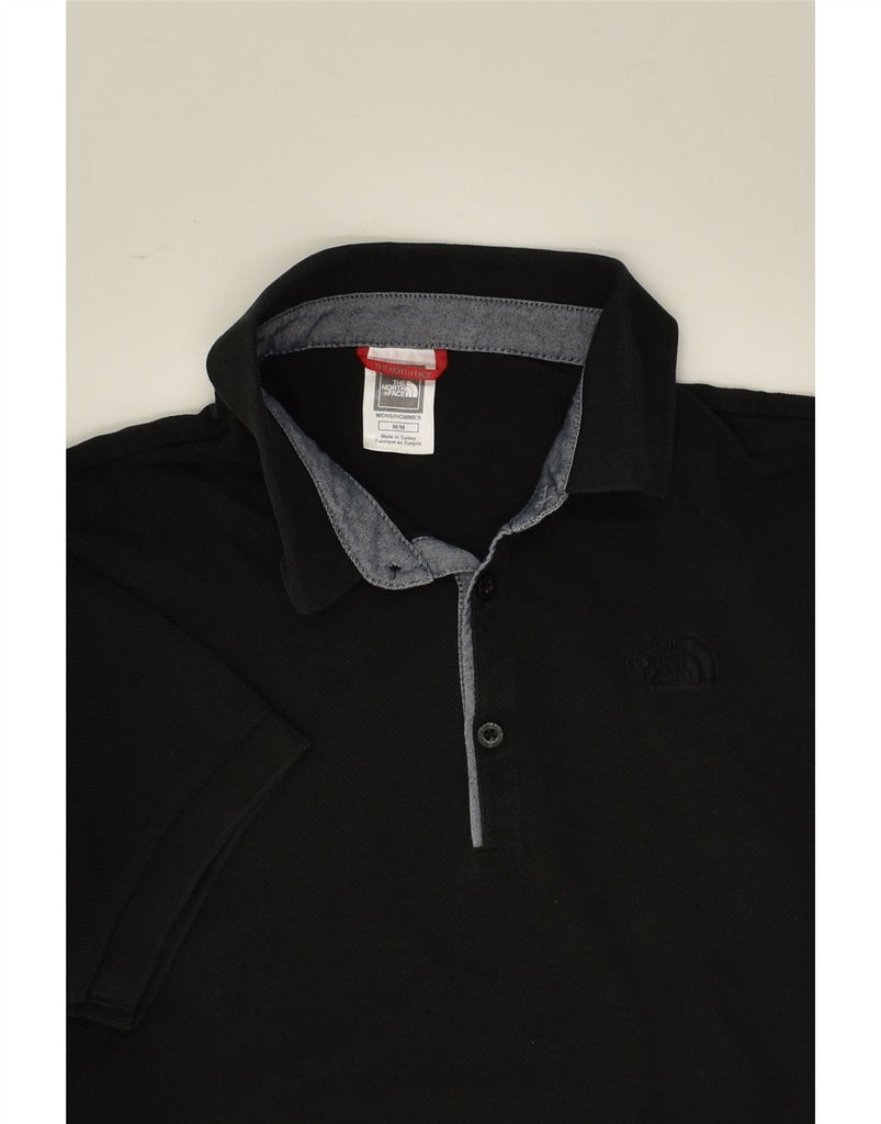 THE NORTH FACE Mens Polo Shirt Medium Black Cotton | Vintage The North Face | Thrift | Second-Hand The North Face | Used Clothing | Messina Hembry 