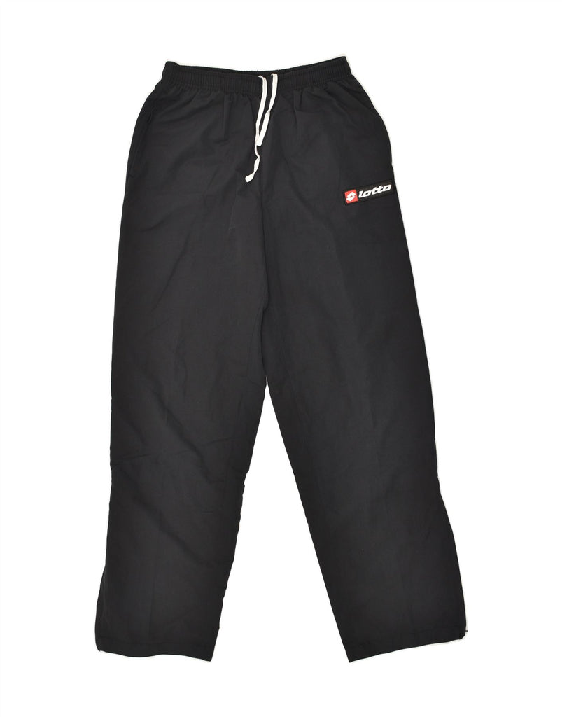 LOTTO Mens Tracksuit Trousers Medium Black | Vintage Lotto | Thrift | Second-Hand Lotto | Used Clothing | Messina Hembry 