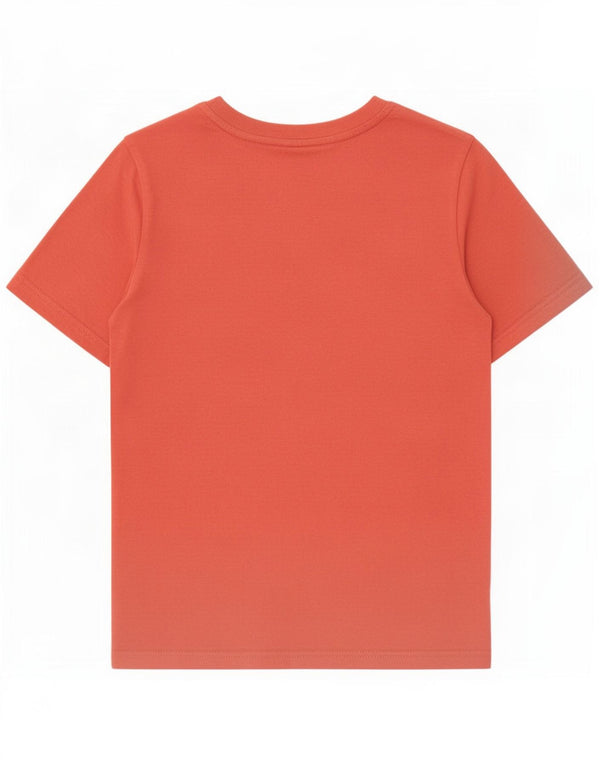 Puma Boys Graphic T-Shirt Top 9-10 Years Red Cotton