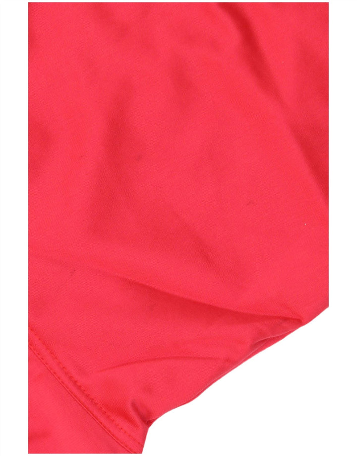 DIADORA Womens Tracksuit Top Jacket IT 42 Medium Red Polyester