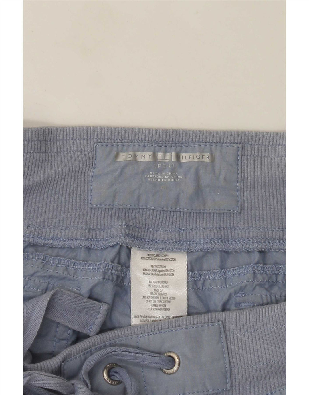 Tommy Hilfiger Womens Capri Trousers Medium W30 L22 Blue Cotton