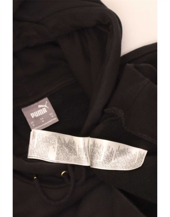 Puma Mens Hoodie Jumper Medium Black Cotton