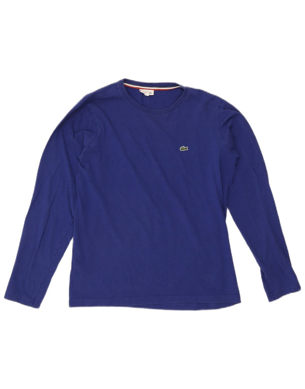 Lacoste Boys Top Long Sleeve 15-16 Years Blue Cotton
