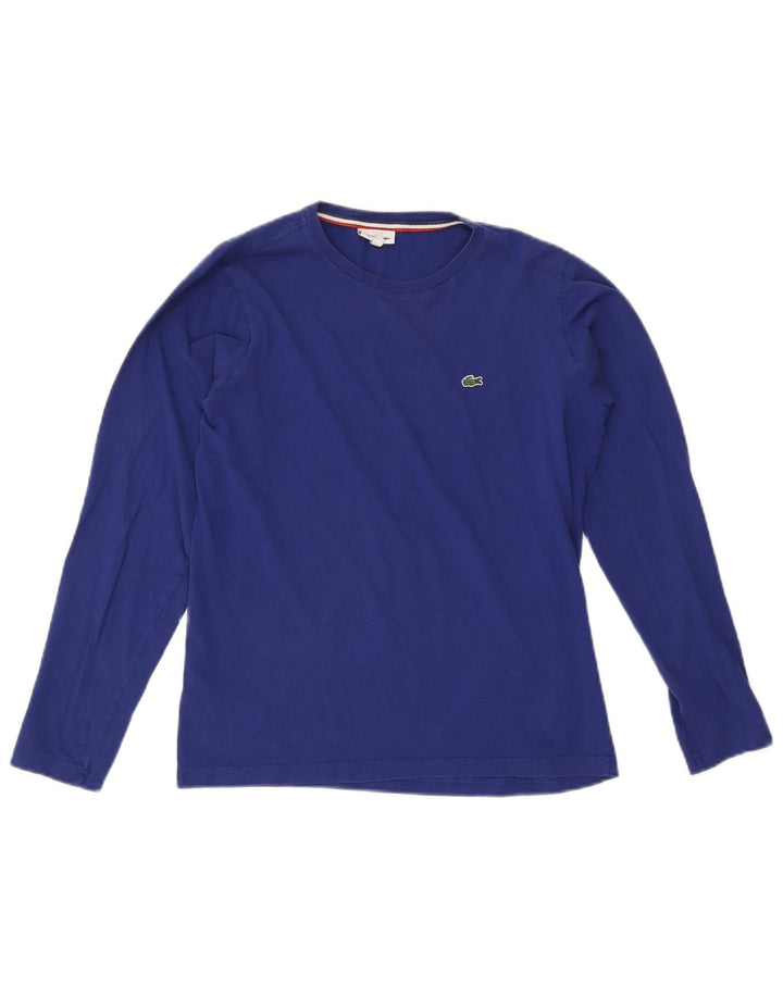 Lacoste Boys Top Long Sleeve 15-16 Years Blue Cotton