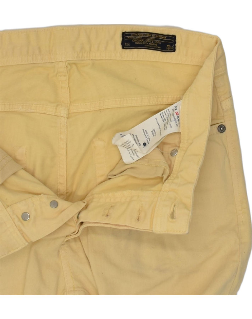 JACK & JONES Mens Slim Fit Slim Jeans W32 L32  Beige Cotton | Vintage Jack & Jones | Thrift | Second-Hand Jack & Jones | Used Clothing | Messina Hembry 