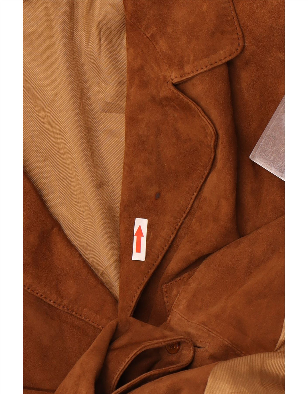 Vintage Mens 3 Button Suede Blazer Jacket IT 48 Medium Brown Leather