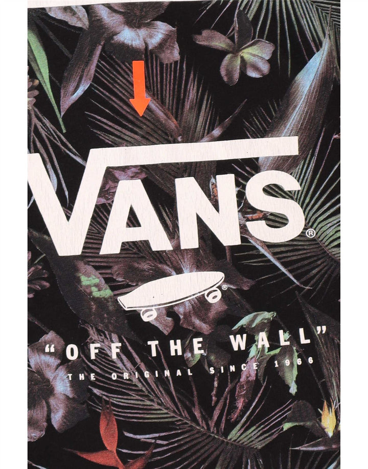 Vans Mens Custom Fit Graphic T-Shirt Top XL Black Cotton