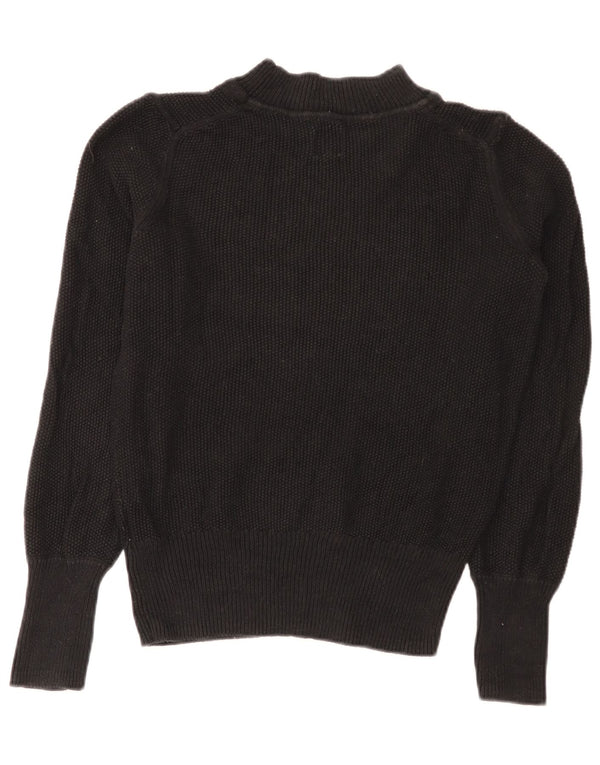 Gap Womens Turtle Neck Jumper Sweater UK 14 Medium Black Cotton