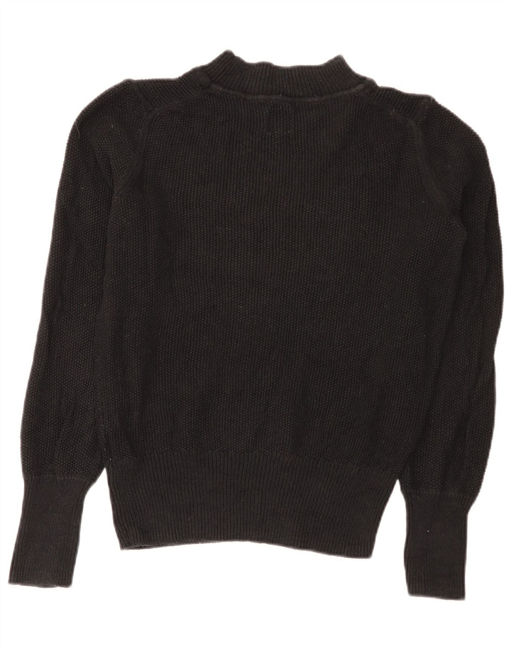 Gap Womens Turtle Neck Jumper Sweater UK 14 Medium Black Cotton