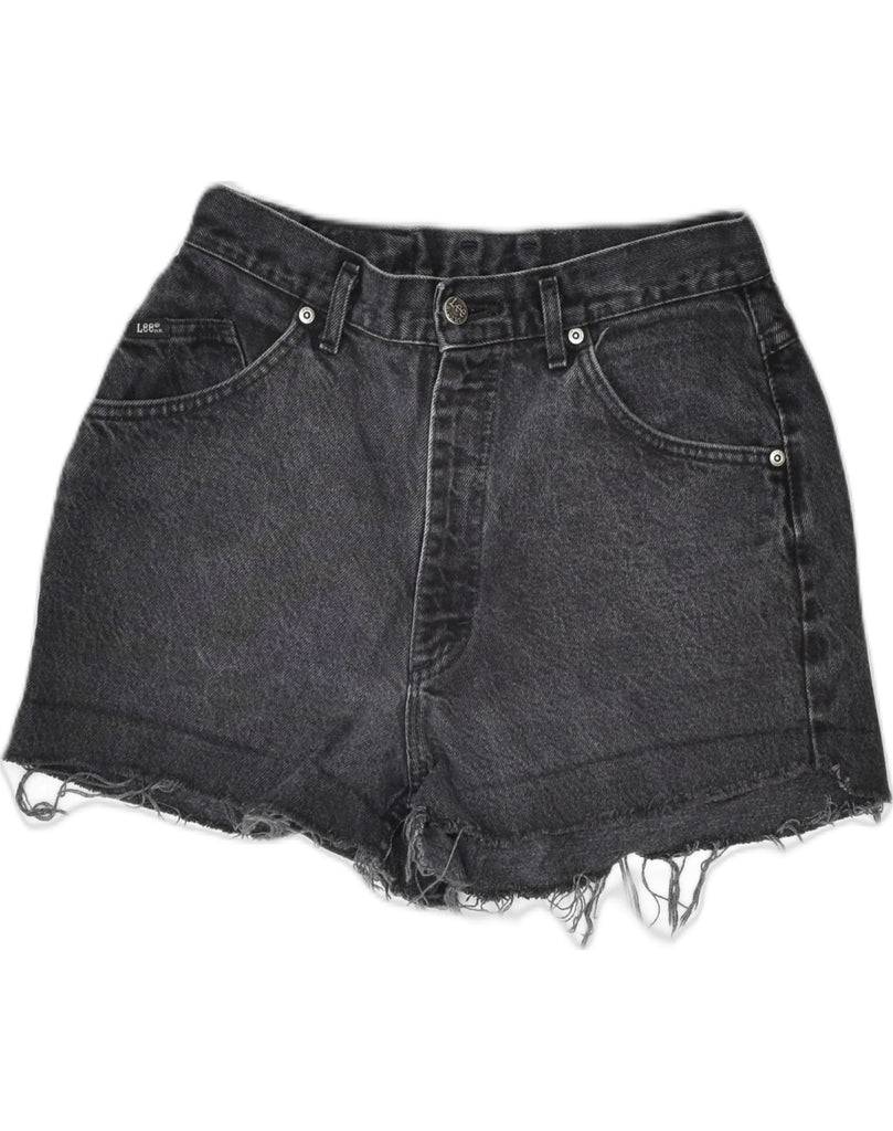 LEE Womens Denim Shorts W26 Small Black Cotton | Vintage | Thrift | Second-Hand | Used Clothing | Messina Hembry 