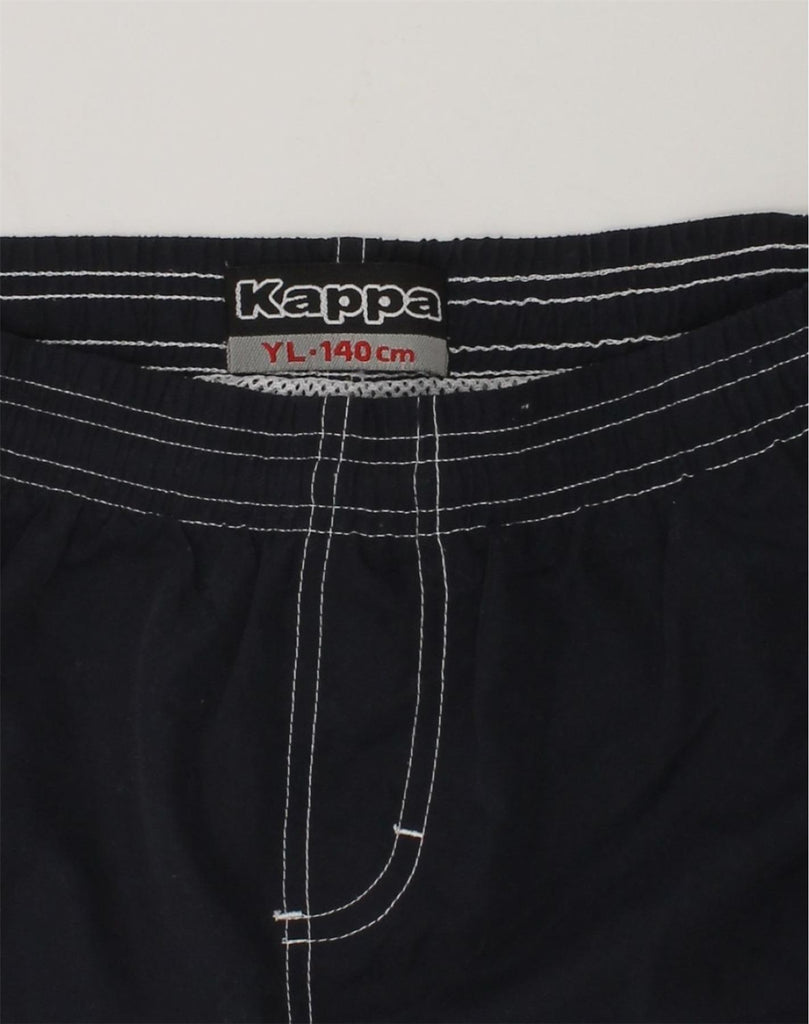 KAPPA Boys Sport Shorts 9-10 Years Large Black Polyester | Vintage Kappa | Thrift | Second-Hand Kappa | Used Clothing | Messina Hembry 