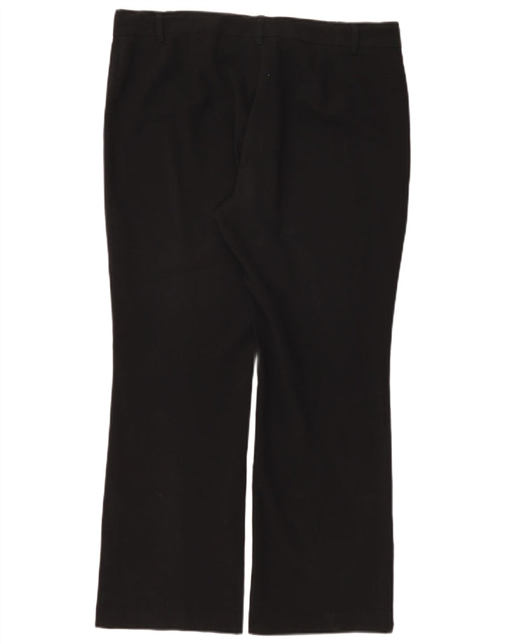 Marks & Spencer Womens Bootcut Suit Trousers UK 14 Large W34 L28 Black