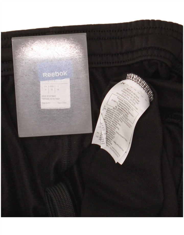 Reebok Mens Tracksuit Trousers Small  Black Polyester