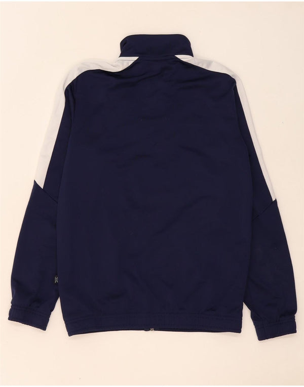 Puma Boys Tracksuit Top Jacket 13-14 Years Navy Blue Colourblock