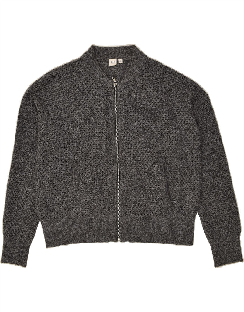 GAP Womens Crop Cardigan Sweater UK 18 XL Grey Wool | Vintage Gap | Thrift | Second-Hand Gap | Used Clothing | Messina Hembry 