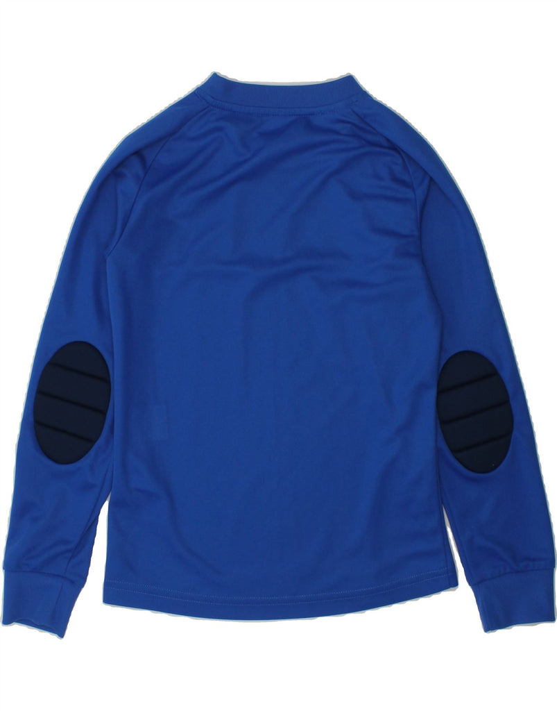 ADIDAS Boys Climalite Graphic Top Long Sleeve 7-8 Years Blue Colourblock | Vintage Adidas | Thrift | Second-Hand Adidas | Used Clothing | Messina Hembry 