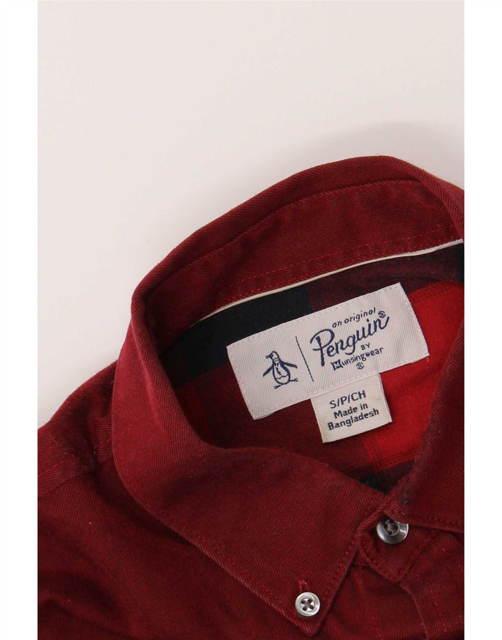 Penguin Mens Shirt Small Maroon