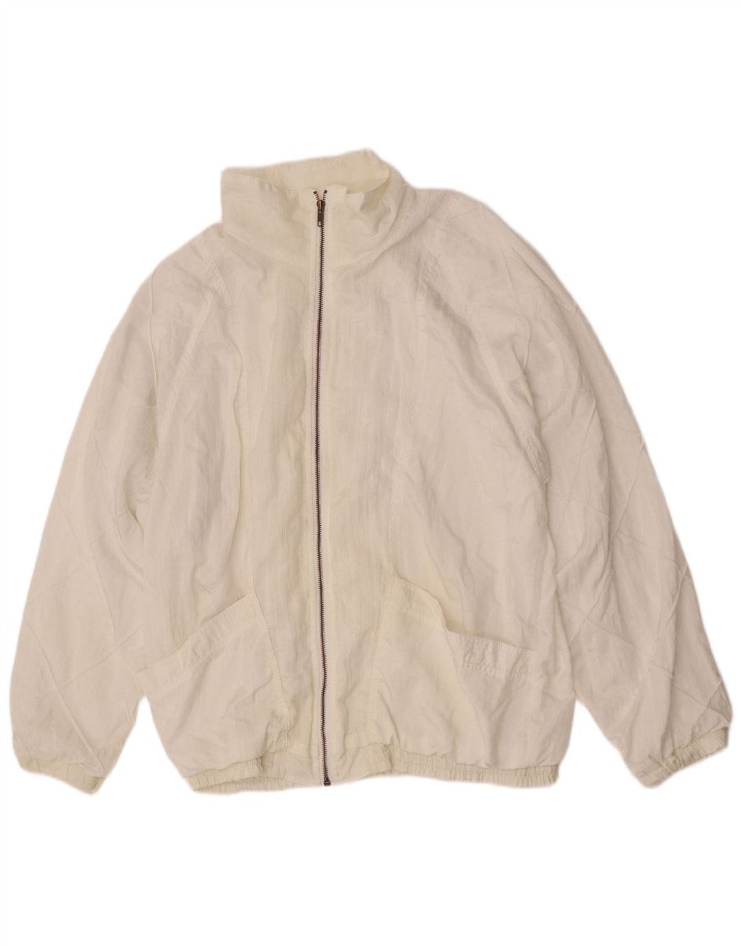 Active Mens Bomber Jacket UK 44 2XL White Polyamide