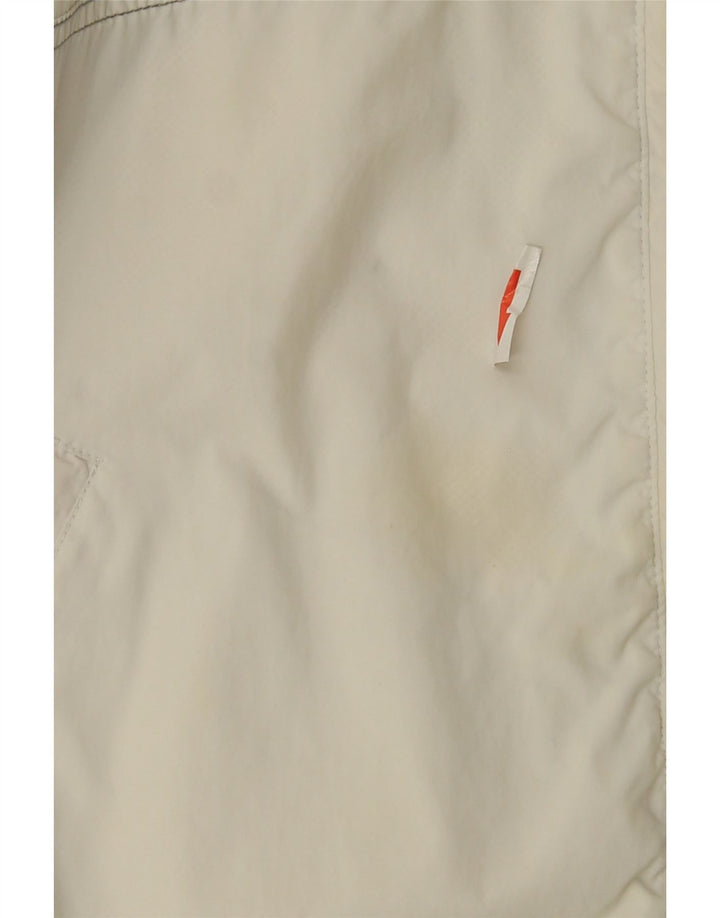 Adidas Womens Tracksuit Top Jacket UK 16 Large White Colourblock Polyamide