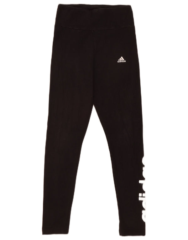 Adidas Womens Graphic Leggings UK 8/10 Small  Black