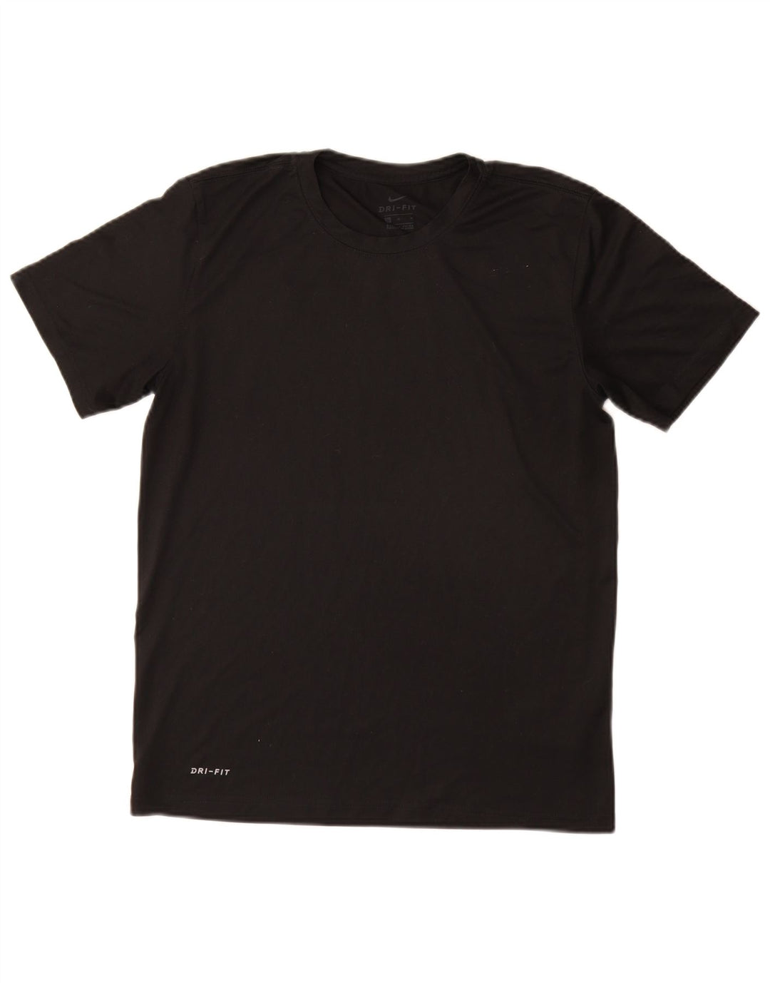 Nike Mens Dri Fit T-Shirt Top Medium Black Polyester