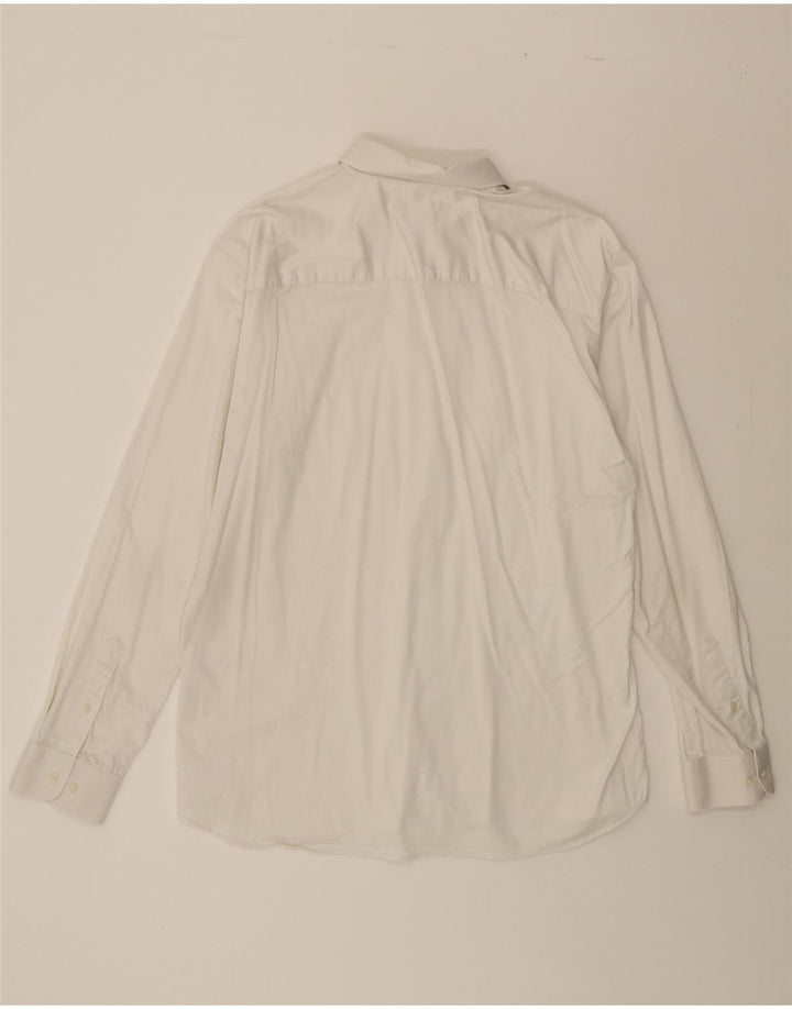 JACK & JONES Mens Stretch Shirt Size 46 2XL White Vintage Jack & Jones and Second-Hand Jack & Jones from Messina Hembry 