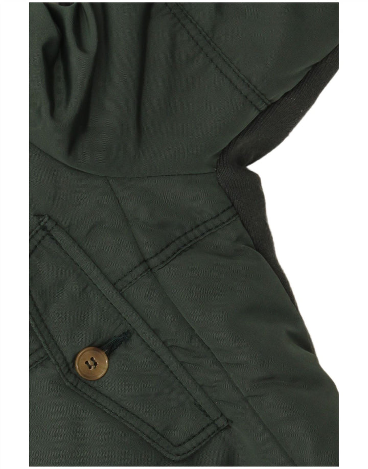 Murphy & Nye Womens Hooded Padded Coat UK 16 Large Green