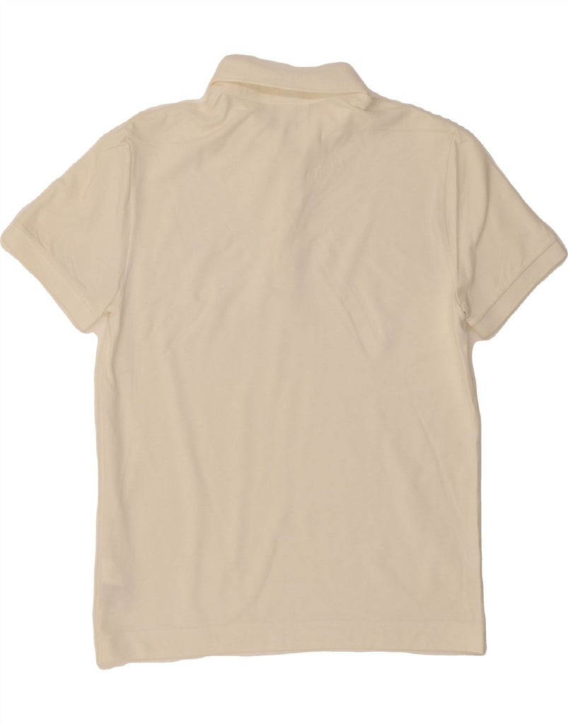 LACOSTE Mens Regular Fit Polo Shirt Size 3 Small Off White Cotton Vintage Lacoste and Second-Hand Lacoste from Messina Hembry 