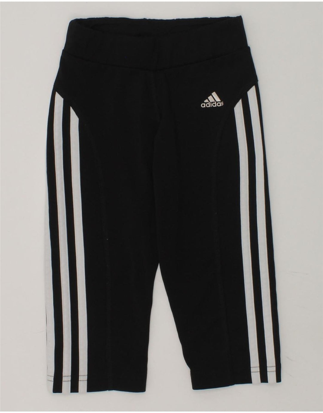 ADIDAS Girls Climalite Tracksuit Trousers 5-6 Years Black Polyester | Vintage Adidas | Thrift | Second-Hand Adidas | Used Clothing | Messina Hembry 